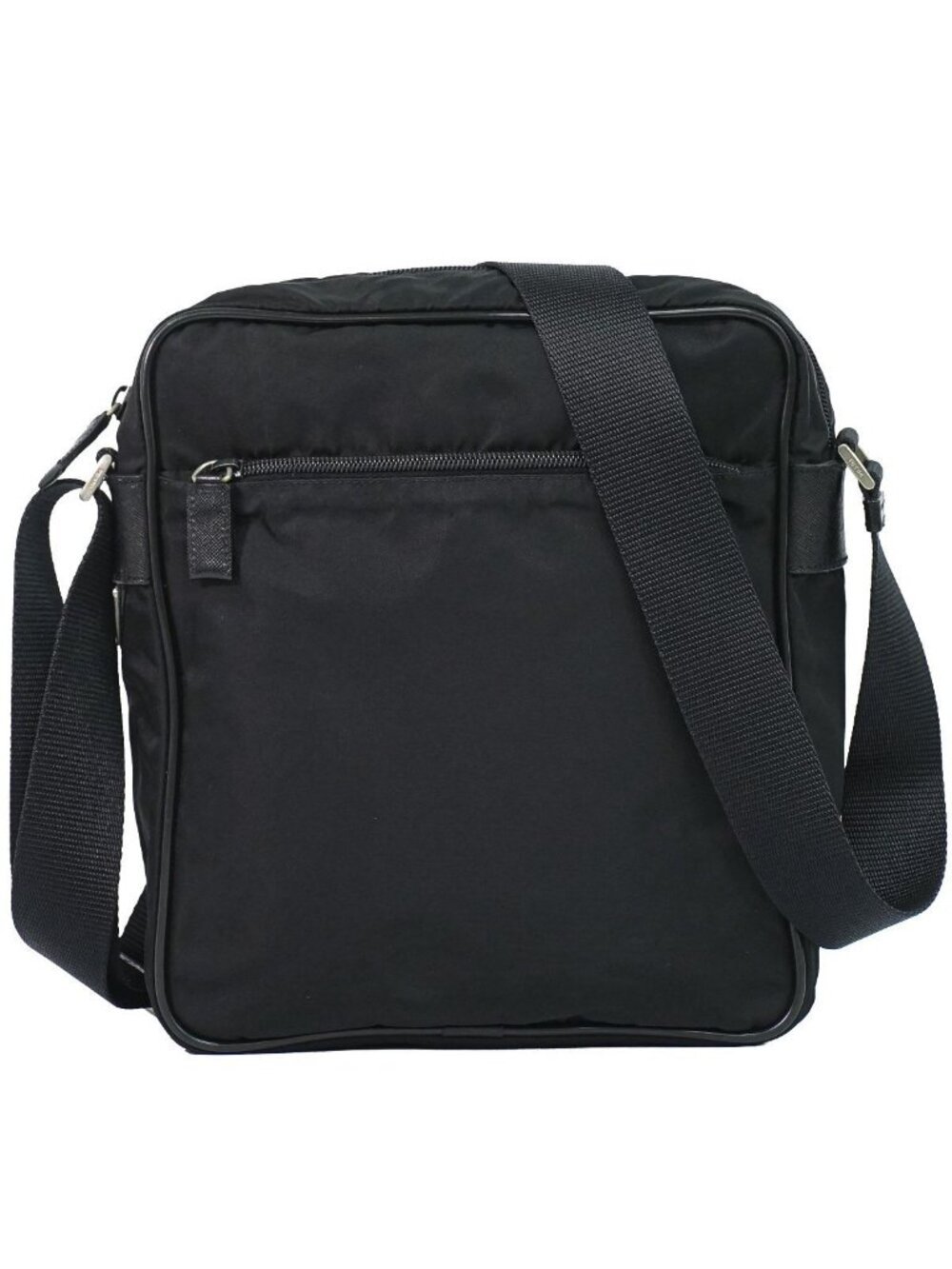 Prada Nylon Shoulder Bag Pochette Black